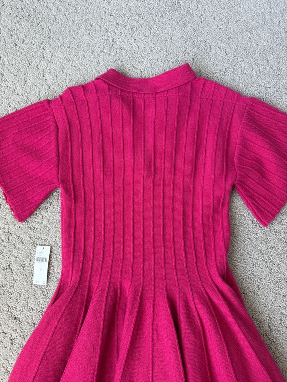 Anthropologie A-Line Mini Sweater Dress in Muted Rose Pink Preppy Women’s M NWT - Picture 11 of 12